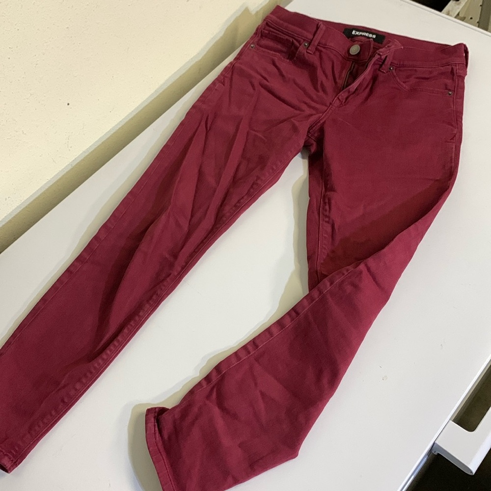 Cranberry cropped jeans